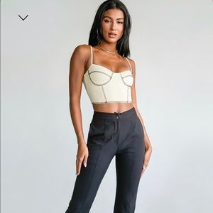 Princess Polly Corset Style Crop Top